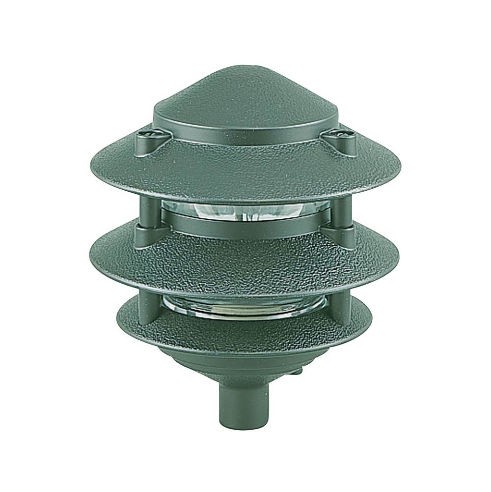 Generation Lighting Landscape Lighting Transitional 1-Light Outdoor Exterior Path In Emerald Green Finish With Clear Glass Diffuser