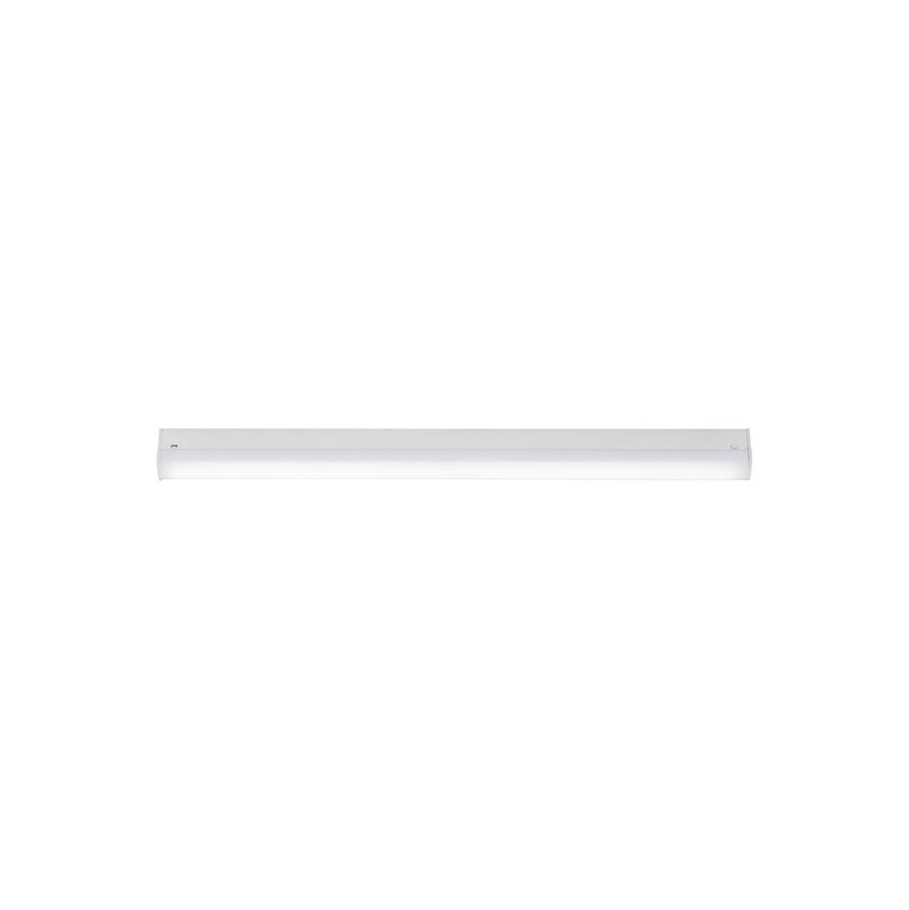 Generation Lighting Bowan Traditional 1-Light Led Indoor Dimmable Two Foot Ceiling Flush Mount Or Wall Mount Fixture In White Finish With White Acrylic Diffuser