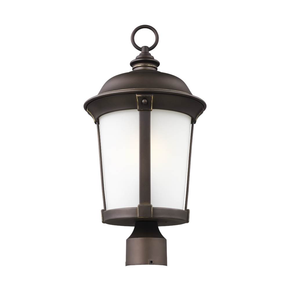 Seagull 89129EN3-12 One Light Outdoor Post Lantern Black