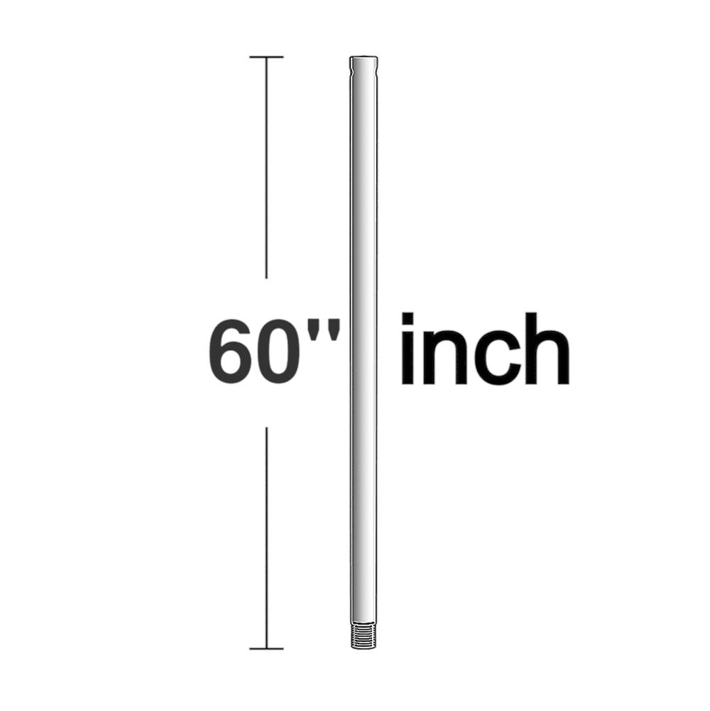 Monte Carlo Fans 60'' Downrod - Brushed Pewter