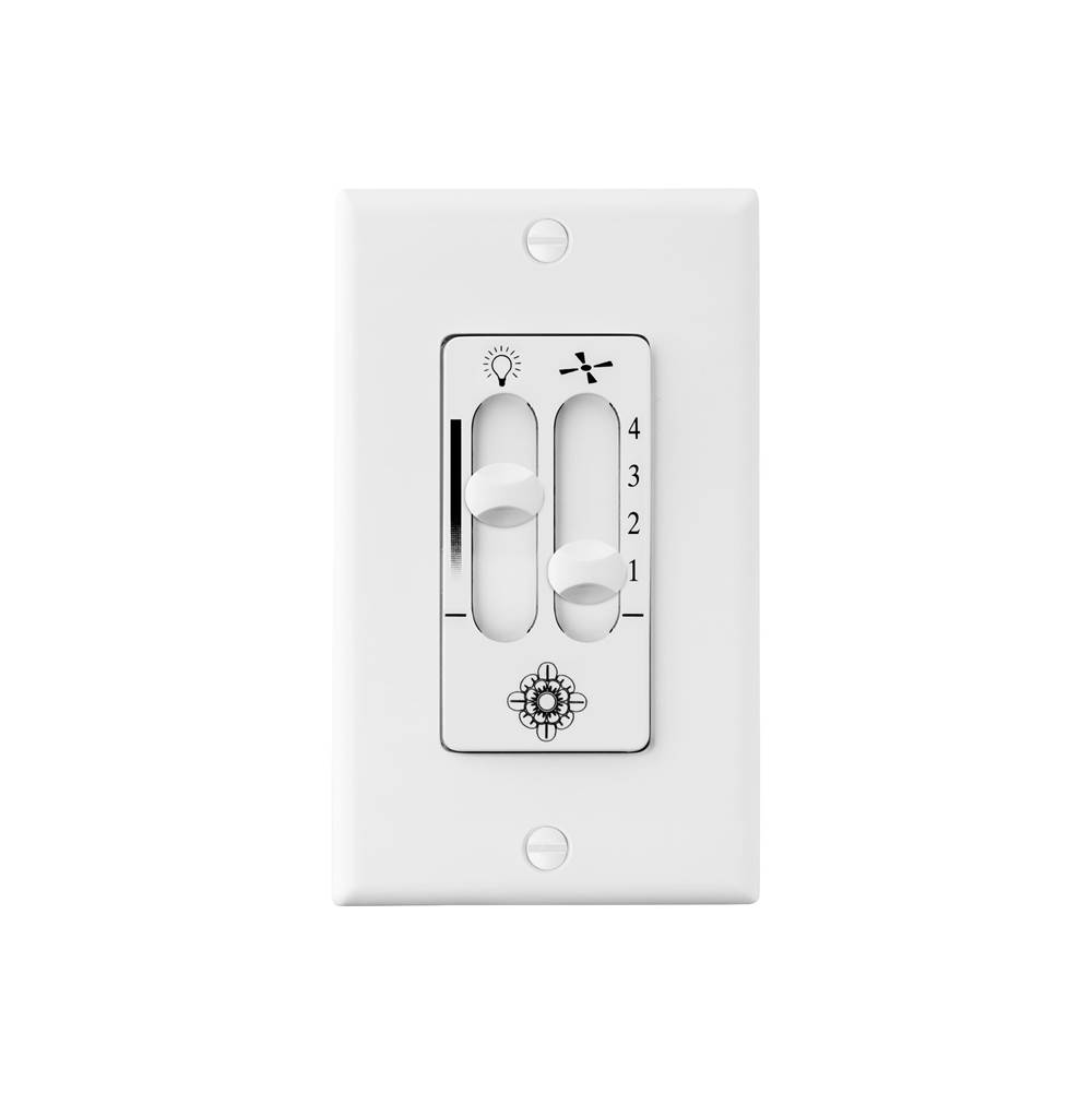 Visual Comfort Fan Collection Wall Control in White
